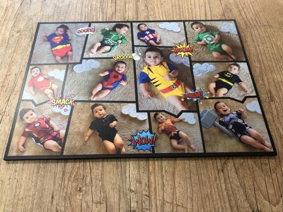 Quadro Acompanhamento do Bebe Super Herói