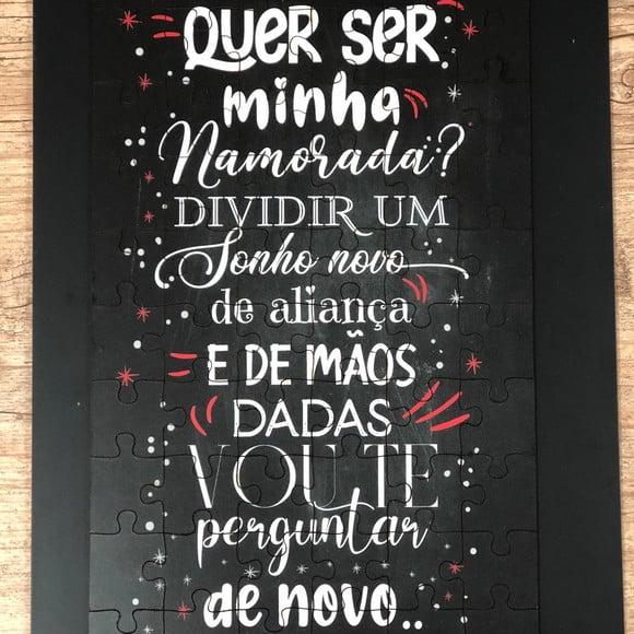 Quebra cabeça Quer ser minha namorada?