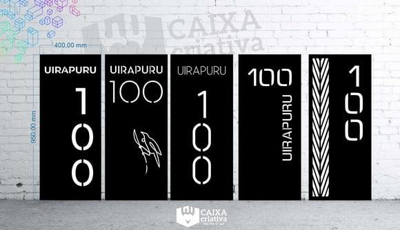 Totem Residencial Acm com Inox - 40x95 Pé para Jardim