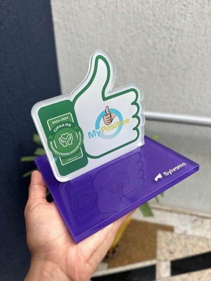 Troféu Homenagem em Acrílico