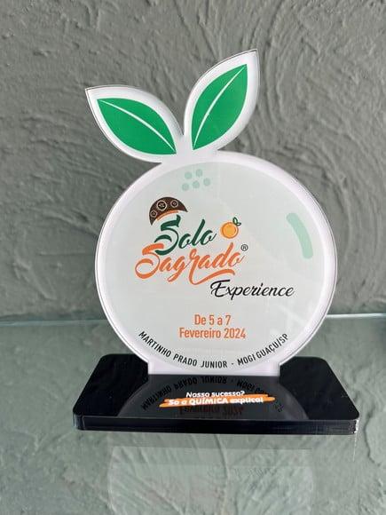 Troféu Homenagem em Acrílico