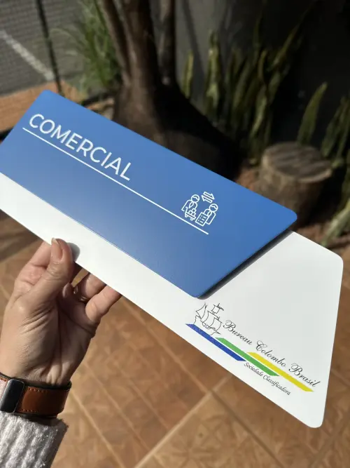 Placas de Identificação de Sala - Modelo Onix