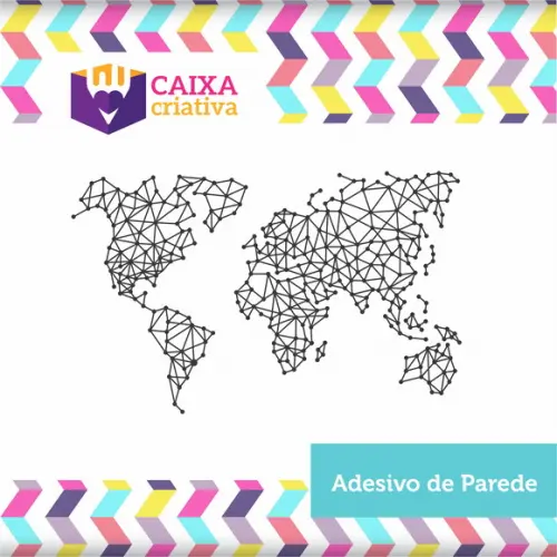Adesivo Mapa Mund