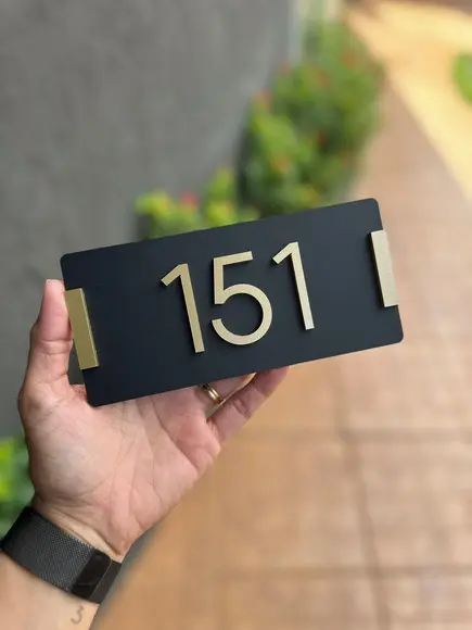 Algarismo Personalizado Apartamento 8x17