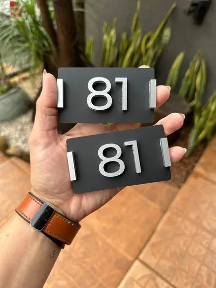 Algarismo Personalizado Apartamento 9x5cm