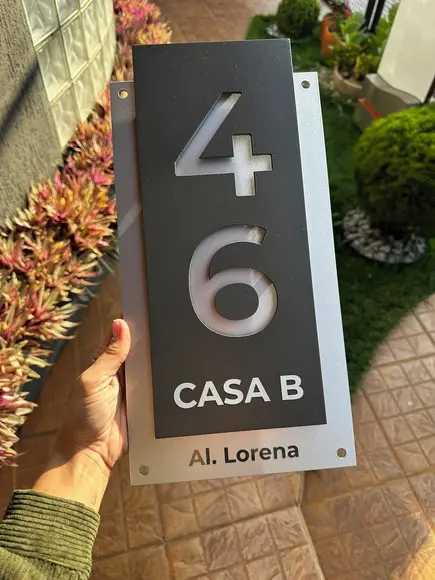 Algarismo Residencial Acm com Acm - 2 Dígitos 20x40
