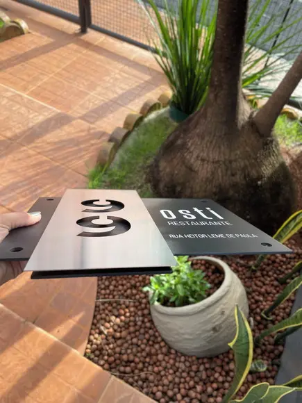 Algarismo Residencial Acm com Inox - 2 Dígitos 33x30 Logo