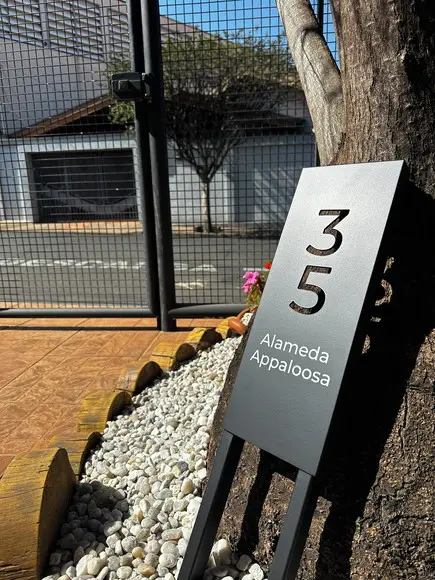 Algarismo Residencial Estruturado - para Jardim 15x40