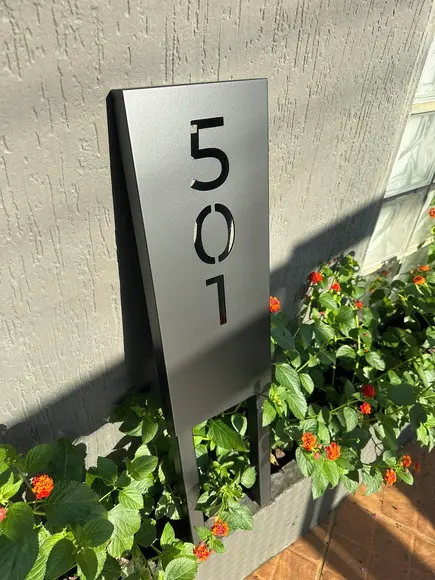 Algarismo Residencial Estruturado - para Jardim 20x50