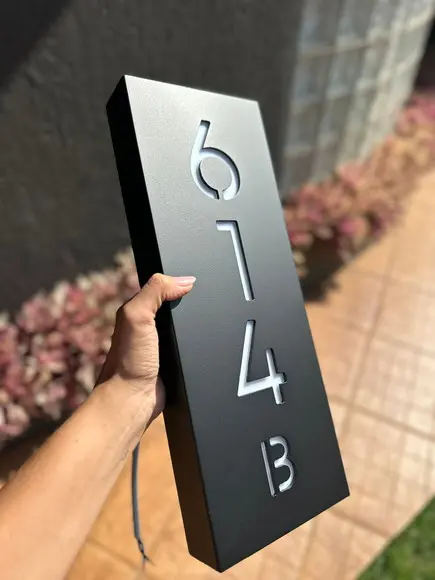 Algarismo Residencial Estruturado com Led - 3 Dígitos 15x40