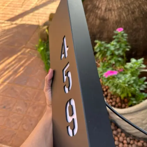 Algarismo Residencial Estruturado com Led - 3 Dígitos 15x40