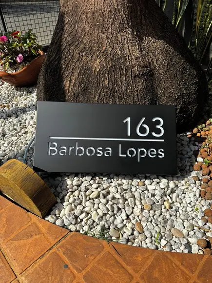 Algarismo Residencial Estruturado com Led - Personalizado