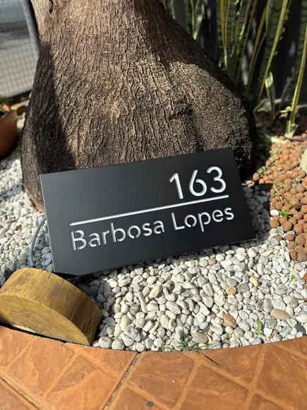 Algarismo Residencial Estruturado com Led - Personalizado