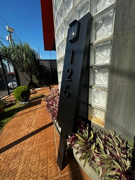 Algarismo Residencial para Jardim - Acm e Interfone