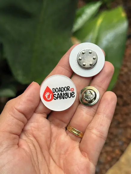 Broche Personalizado Seu Logo Fechamento Ímã
