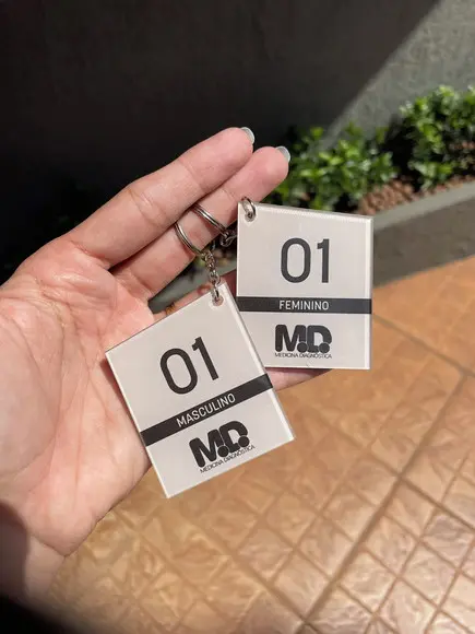 Chaveiro mdf e Acrílico Personalizado