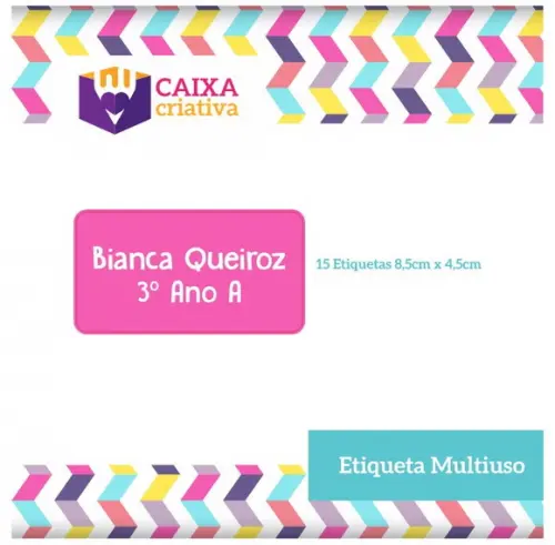 Etiquetas Escolares Lisas