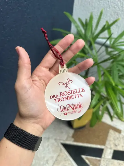Kit 10 Bolas Enfeite de Natal Personalizado