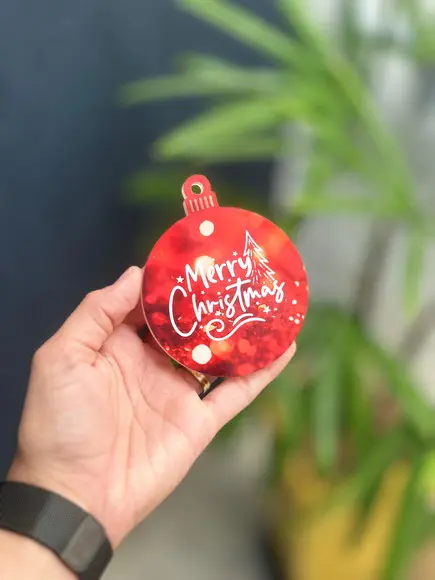 Kit 10 Bolas Enfeite de Natal Personalizado