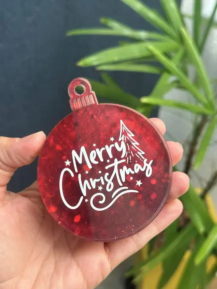 Kit 10 Bolas Enfeite de Natal Personalizado