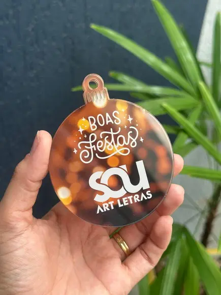 Kit 10 Bolas Enfeite de Natal Personalizado