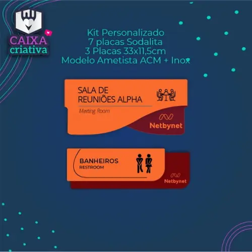 Kit 7 Placas Sodalita + 3 Placas Ametista