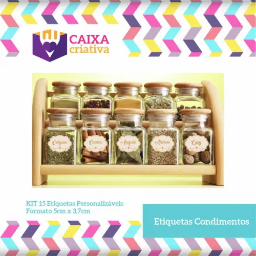 Kit de Etiquetas de Tempero Fofas