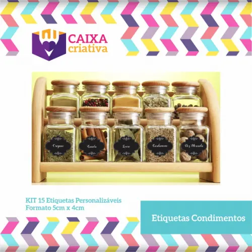 Kit de identificação de condimentos