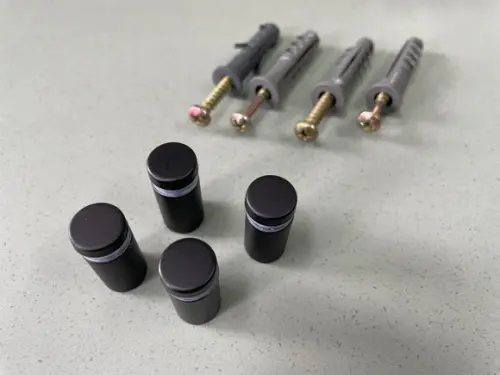 Kit de Parafusos Prolongadores Mini Preto - 4 Unidades