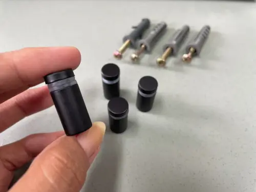 Kit de Parafusos Prolongadores Mini Preto - 4 Unidades