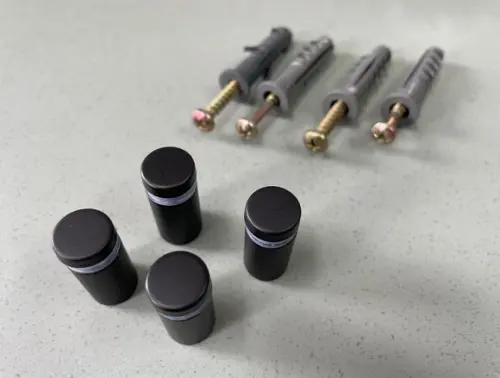 Kit de Parafusos Prolongadores Mini Preto - 4 Unidades