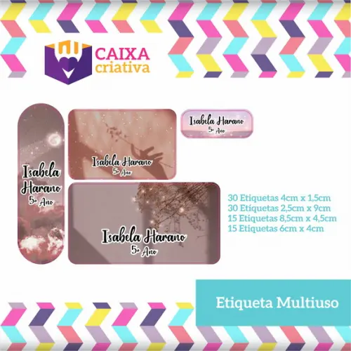 Kit Etiquetas Adesivas - Aesthetic