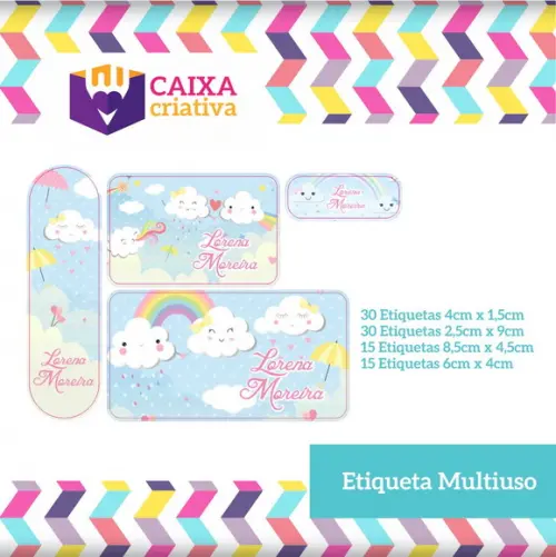Kit Etiquetas Adesivas - Chuva