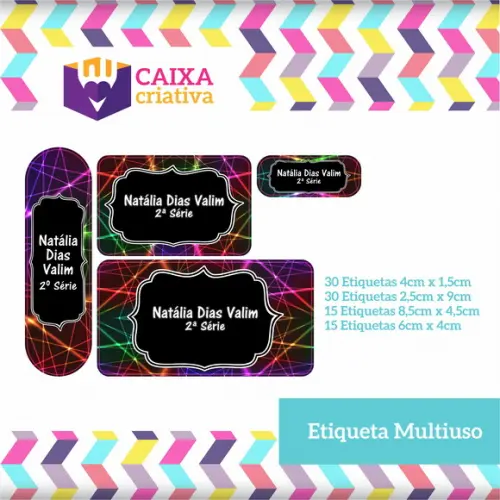 Kit Etiquetas Adesivas - Laser
