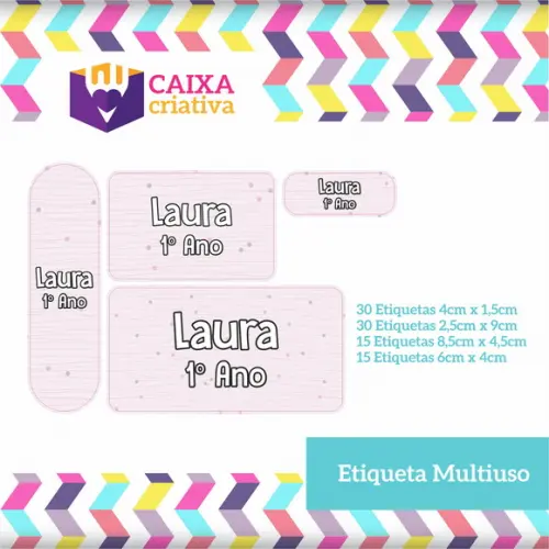 Kit Etiquetas Adesivas - Listras