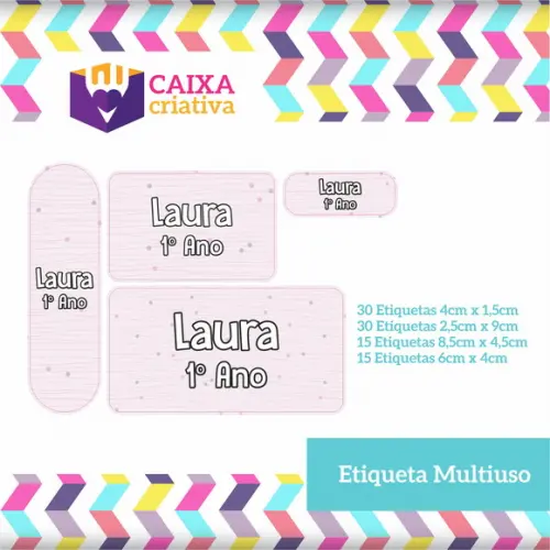Kit Etiquetas Adesivas - Rose