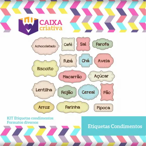 Kit Etiquetas Condimentos