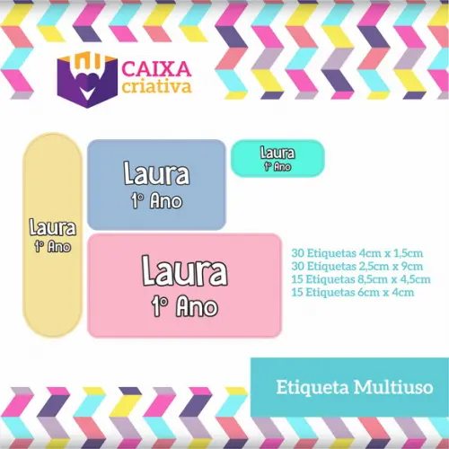 Kit Etiquetas Escolares - Candy