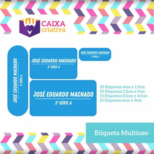 Kit Etiquetas Escolares Colors