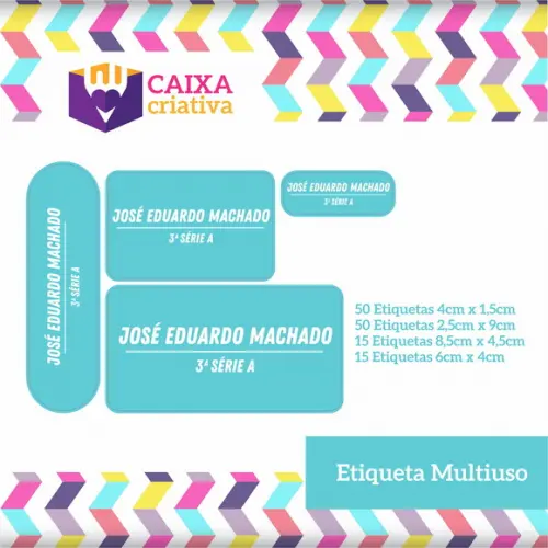 Kit Etiquetas Escolares Cores