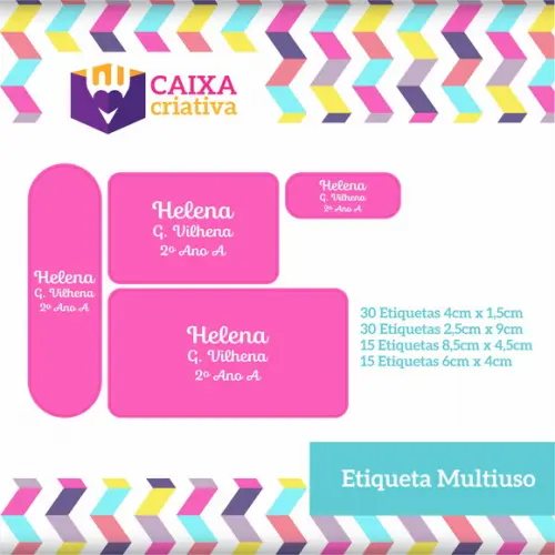 Kit Etiquetas Escolares Lisas