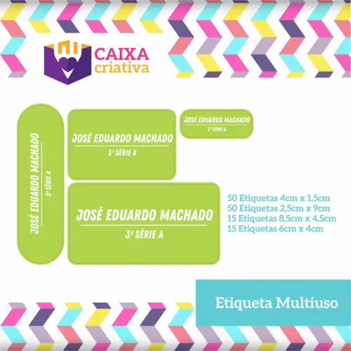 Kit Etiquetas Escolares Neutras Verde