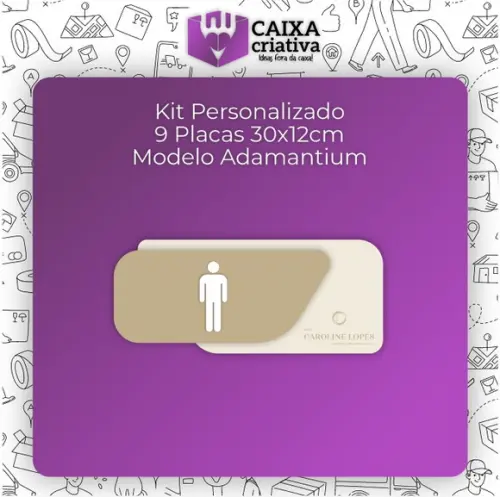 Kit Personalizado - 9 Placas Modelo Adamantium Acm + Acm