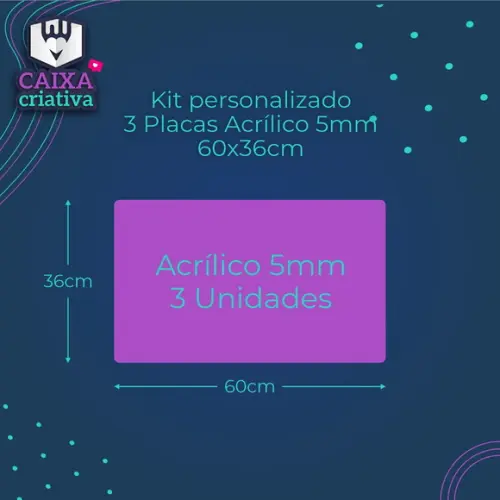 Kit Personalizado - Placas de Acrílico com Efeito Cristal