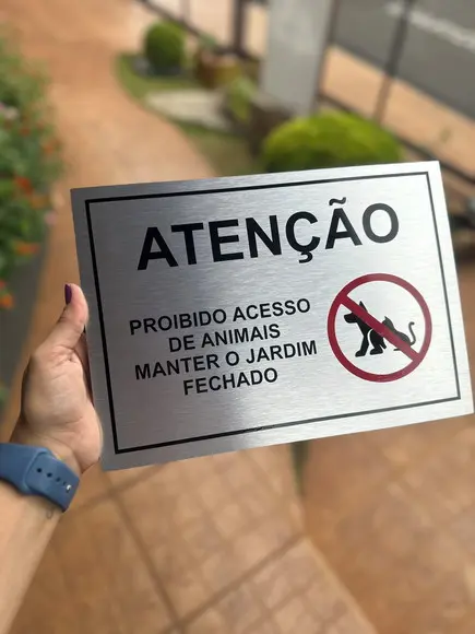 Placa Acm Personalizado - 21x29,7