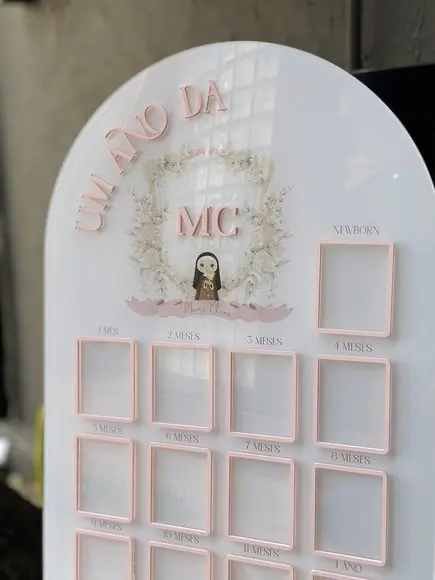 Placa com Sobreposição em Acrílico - 70x47