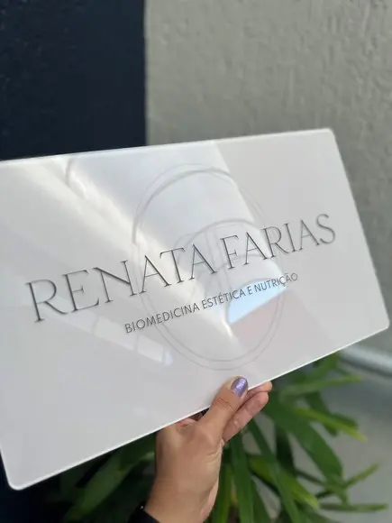 Placa Comércio Acrilico - Efeito Cristal 40x24 Impressão Uv