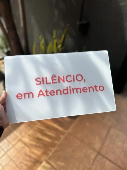 Placa Comércio Acrilico - Efeito Cristal 40x24 Impressão Uv