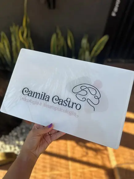 Placa Comércio Acrilico - Efeito Cristal 40x24 Impressão Uv