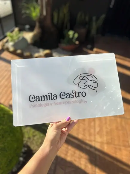 Placa Comércio Acrilico - Efeito Cristal 40x24 Impressão Uv